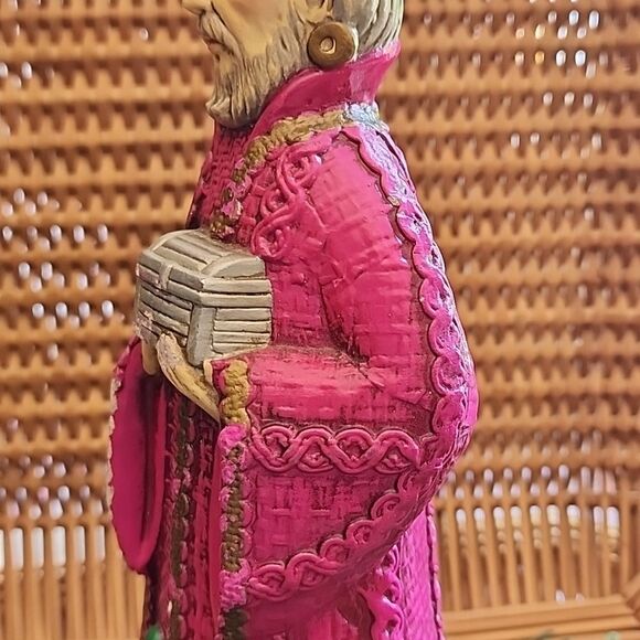 Vintage Paper Mache' 1 Of The Three Wise Men, King, Magi - Picture 8 of 17